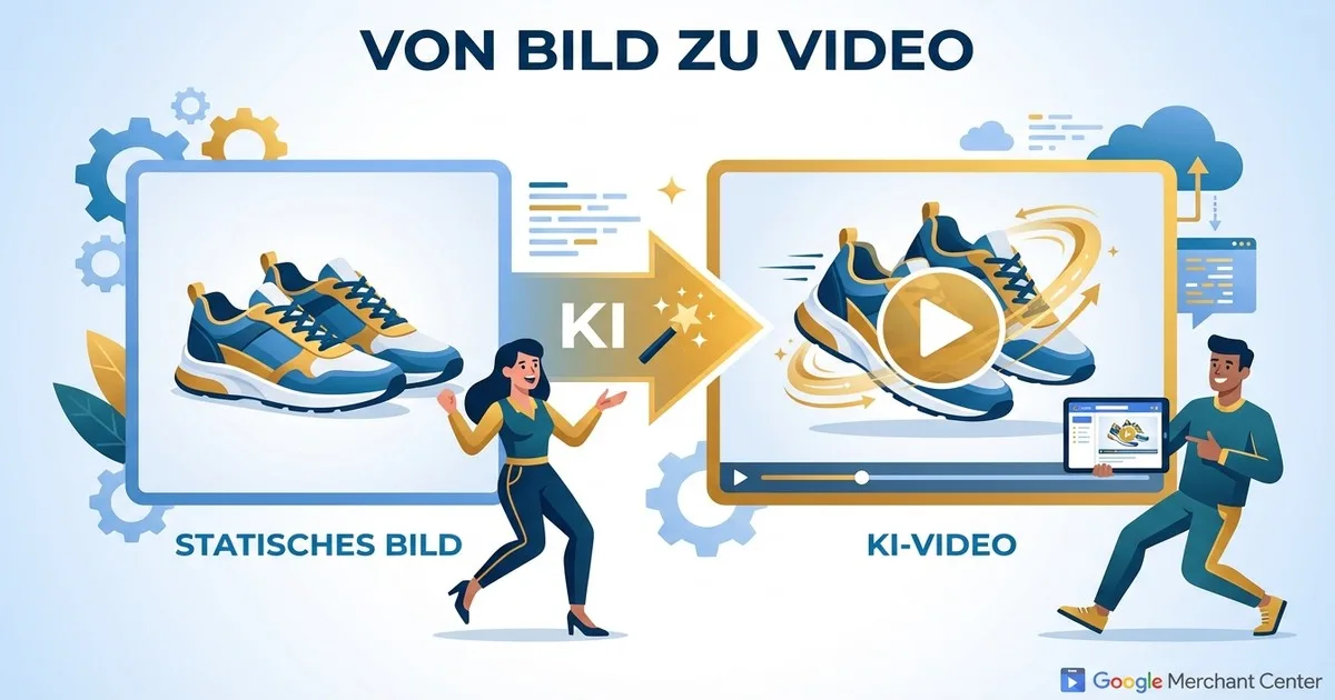 AI-Animationen für Produktbilder im Merchant Center