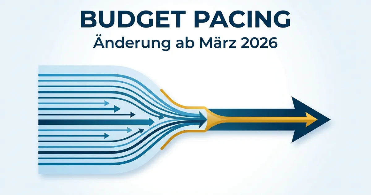 Budget Pacing bei Werbezeitplaner ändert sich – was du ab März 2026 wissen musst