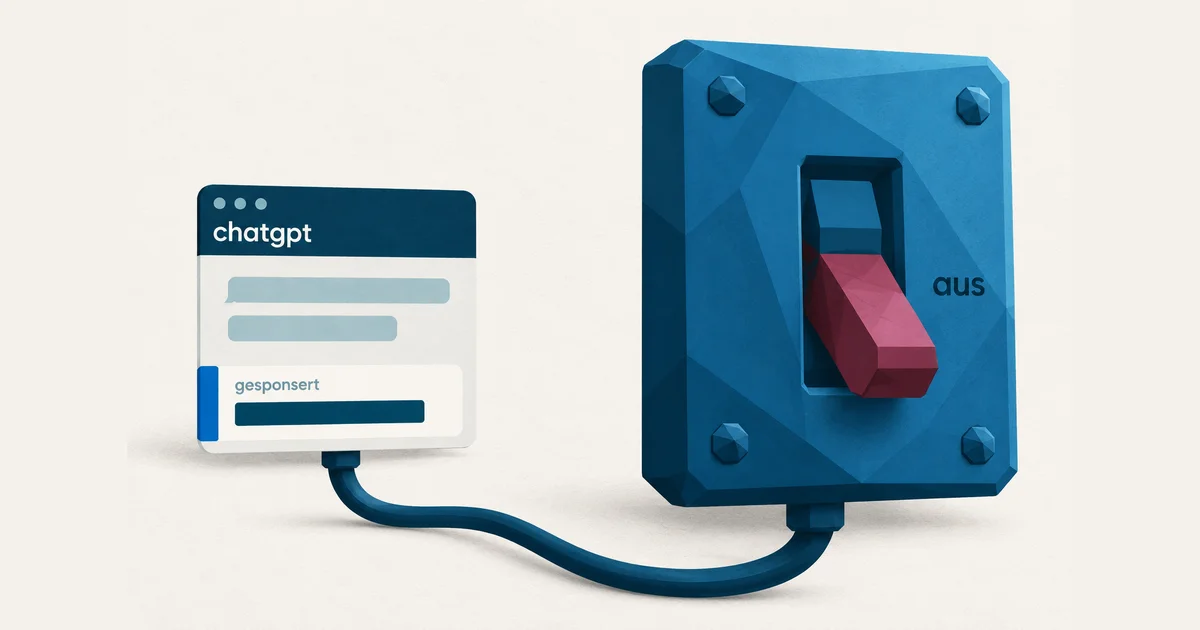 ChatGPT Ads: Creative-Optimierung besser abschalten