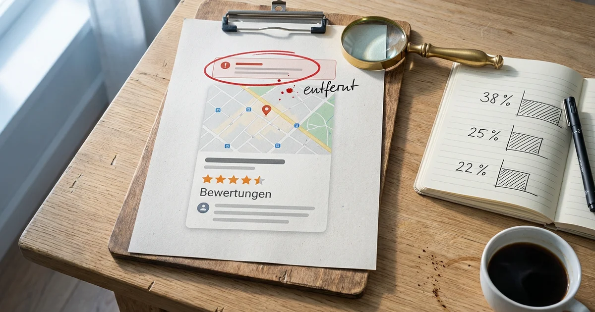 Diffamierungs-Banner Studie 2026: Wie viele Bewertungen Google Maps in Deutschland wegen Diffamierung entfernt
