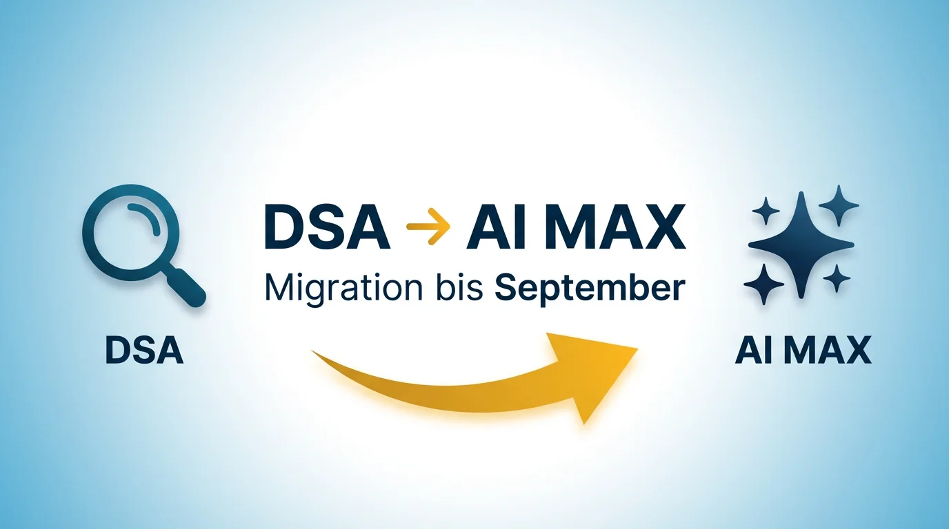 Dynamic Search Ads werden abgeschaltet: Was die Umstellung auf AI Max bedeutet