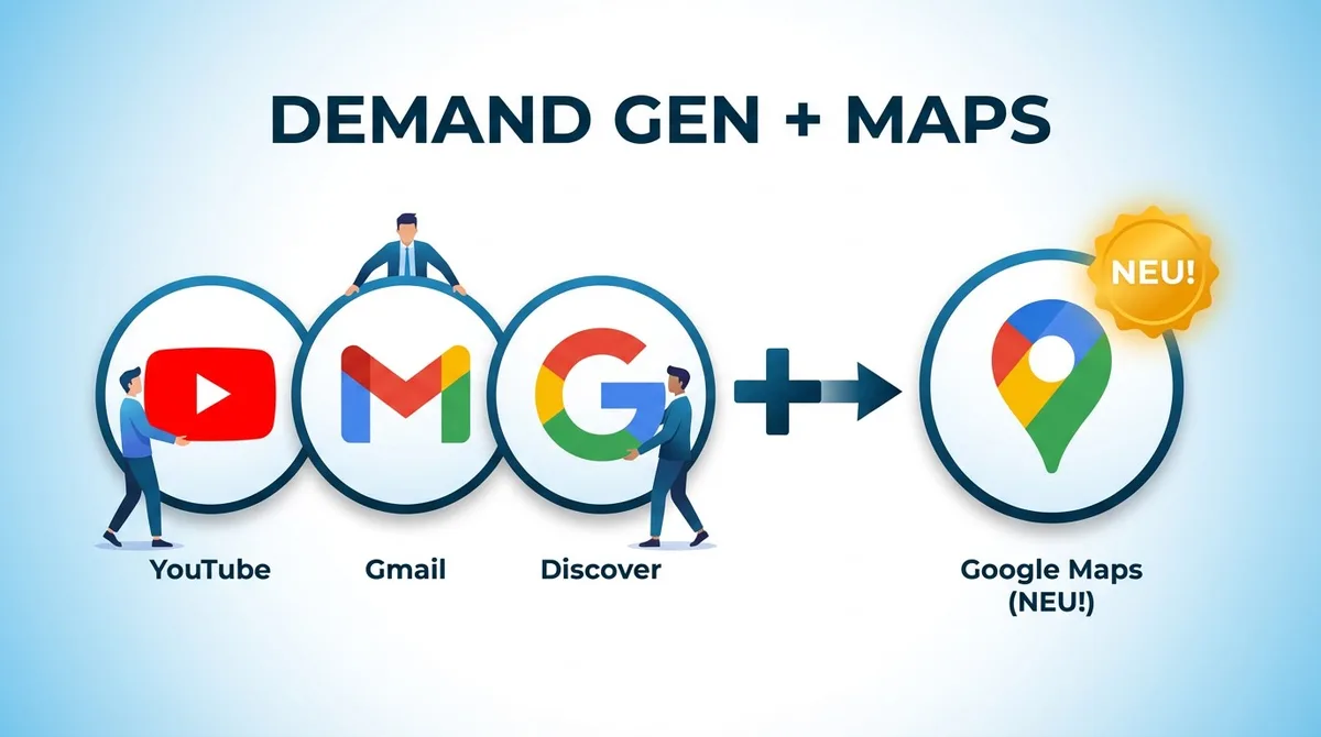 Google Maps als Demand Gen Placement: Neue Werbemöglichkeit für lokale Unternehmen