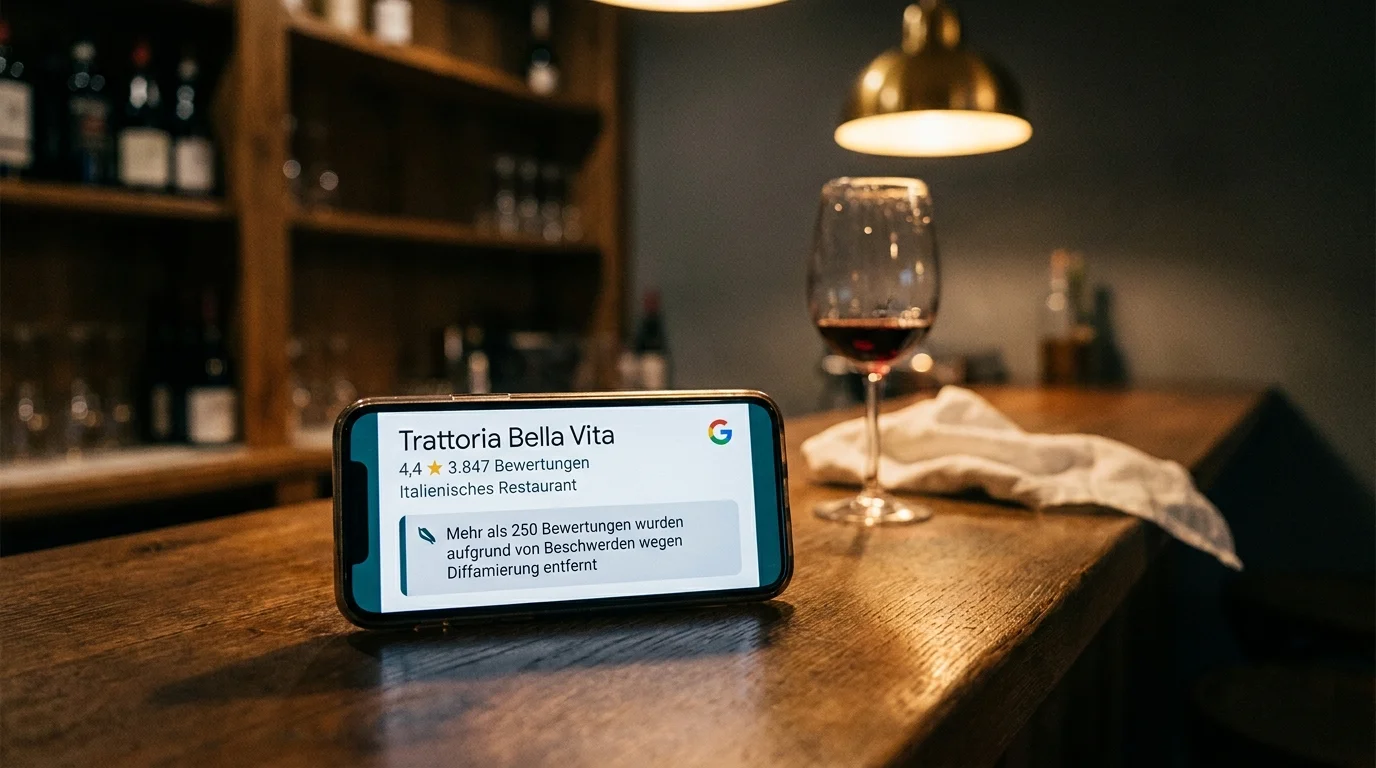 Restaurants & der Diffamierungs-Banner: Warum 4 von 10 Top-Restaurants betroffen sind