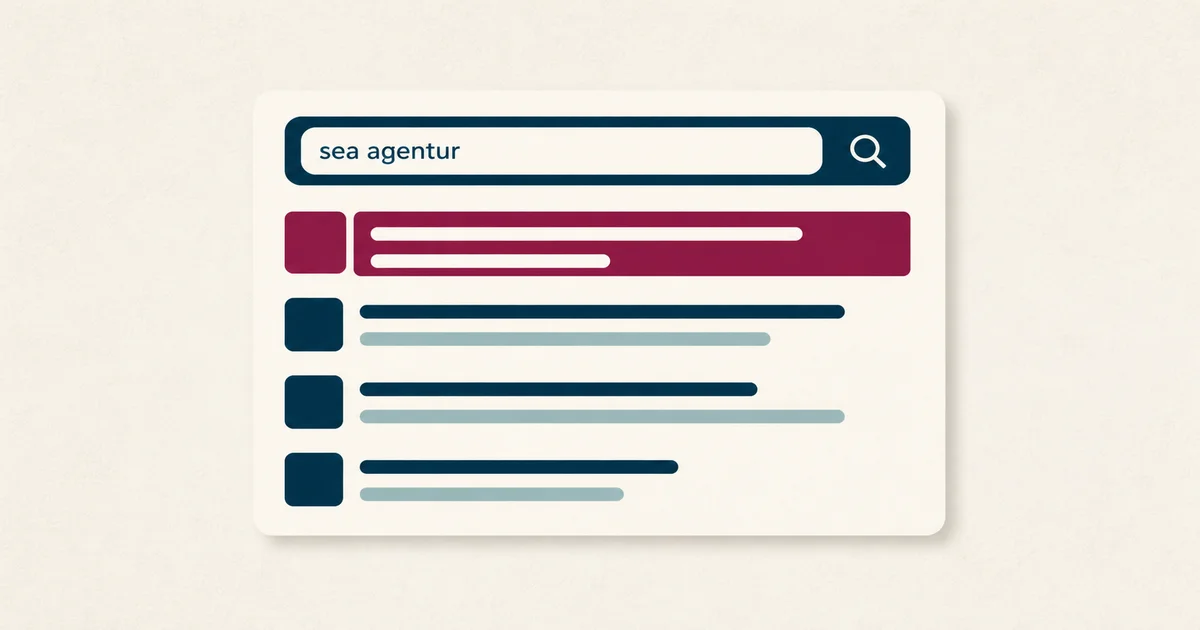 SEA-Agentur: was das ist und wann du eine brauchst