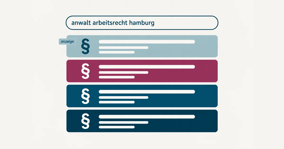 SEO für Anwälte: was realistisch drin ist