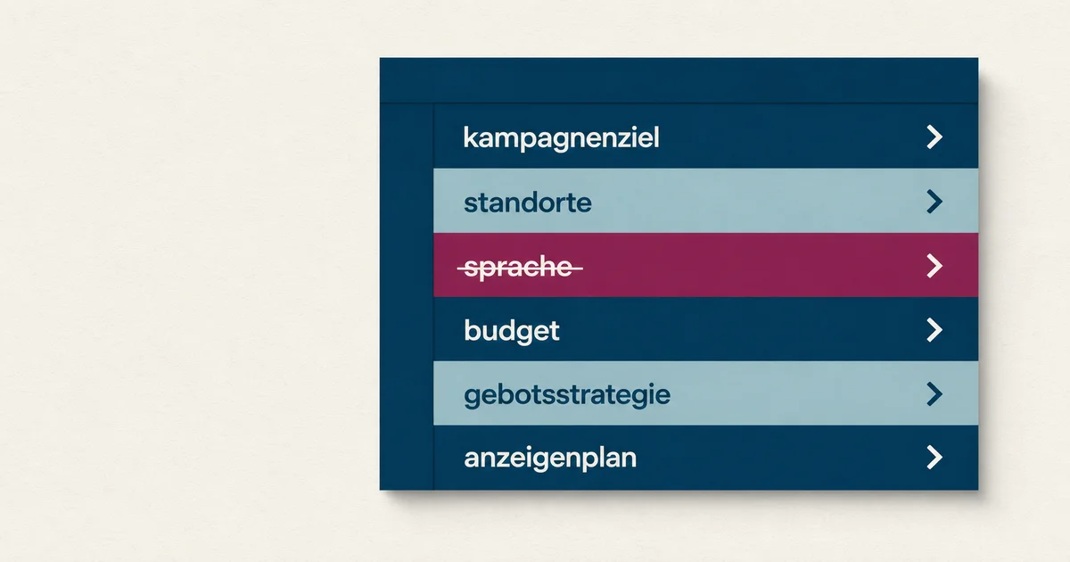 Sprachausrichtung in Google Ads entfällt ab September